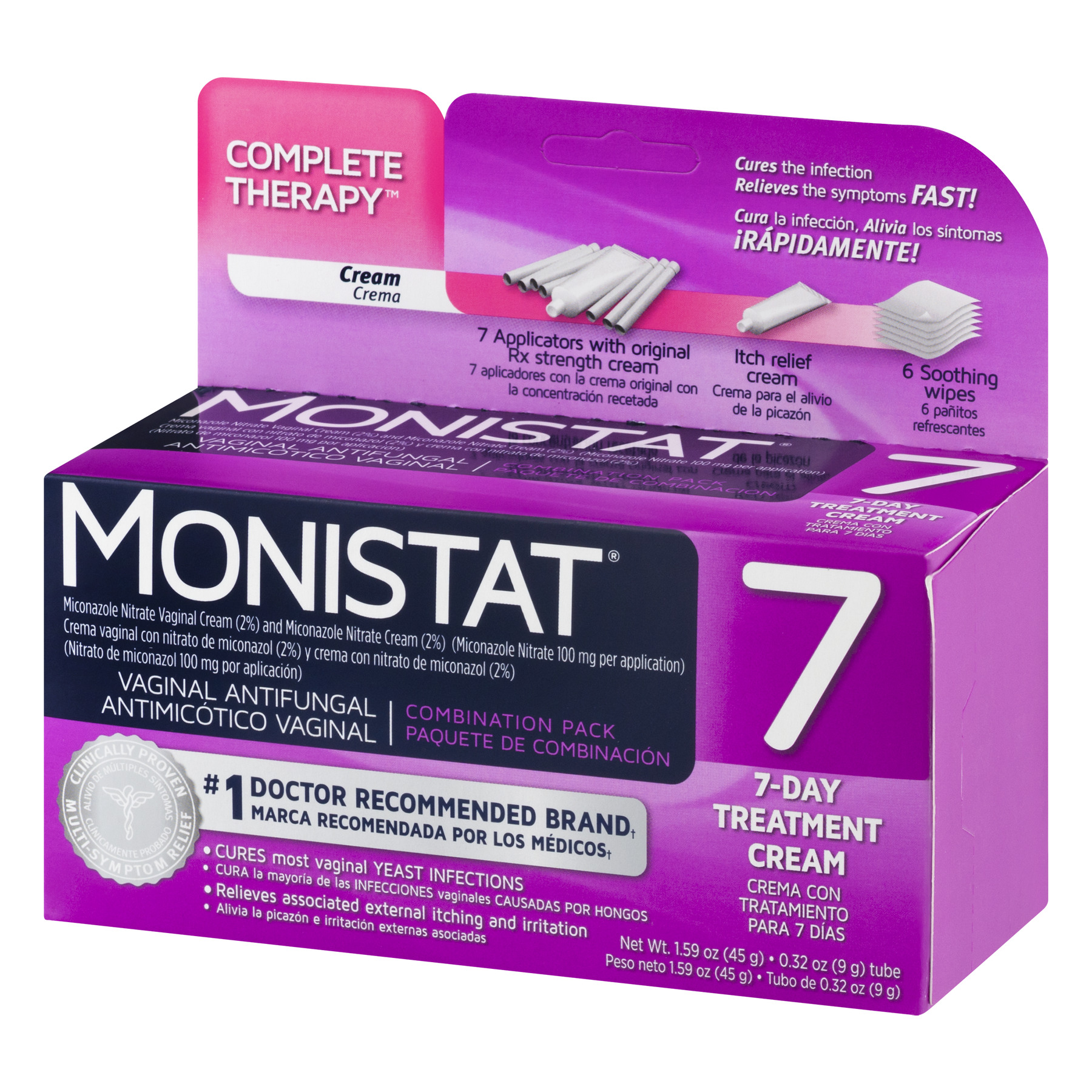 Monistat, Vaginal Antifungal 3-Day Treatment Ovules Complete Pack - image 3 of 8