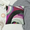thumbnail image 2 of PHYHOO  Geometric Throw Pillow Cover,Pink Purple Black Gray Swirls Decorative Pillow Cover,Modern Geometry Pillow Cover,Abstract Chic Wavy Cushion Cover Women Room Decor, 2 of 5
