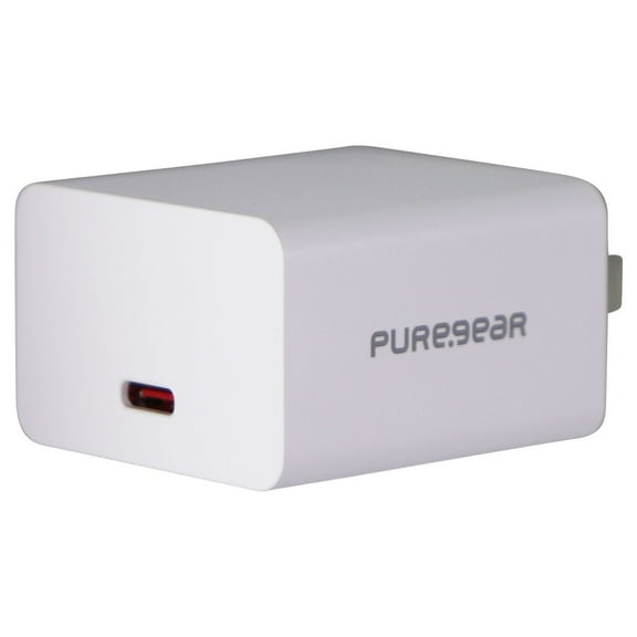 Pre-Owned PureGear 25-Watt LightSpeed Wall Charger with Single USB-C Port - White