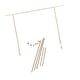 thumbnail image 5 of sobre el soporte de varilla de mesa Arco de mesa de metal Oro, 5 of 9