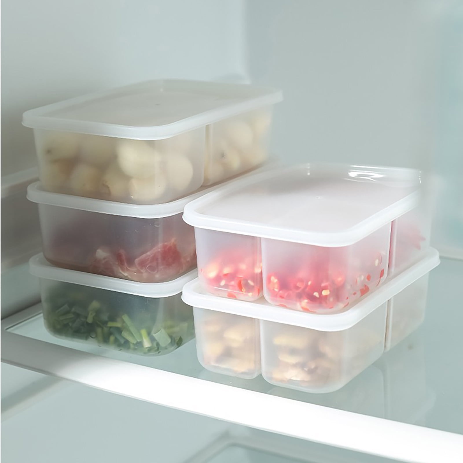 Jubipavy Food Containers Food Storage Containers For Fridge Produce Containers For Refrigerator With Removable Tray Keep Fresh For Produce Vegetables