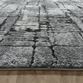 thumbnail image 2 of Gertmenian Imani Gael Modern Abstract Plush Charcoal/Gray/Black Shag Indoor Area Rug, 6FTx9FT, 2 of 5