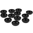 thumbnail image 1 of WASHWEPE 12 Pcs Dollhouse Kitchen Mini Tea Set Black Plastic Realistic Gift, 1 of 8