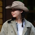 thumbnail image 1 of YAOBAMM Sun Hat Men Hat Wide Brim Adjustable Windproof Rope Quick Drying Casual Protection Solid Color Outdoor Visor Fisherman Hat, 1 of 7