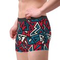 thumbnail image 2 of Balery Geometric Elements Pattern Men's Boxer Briefs, Soft and Breathable Cotton Underwear with nylon Waistband-Medium, 2 of 5