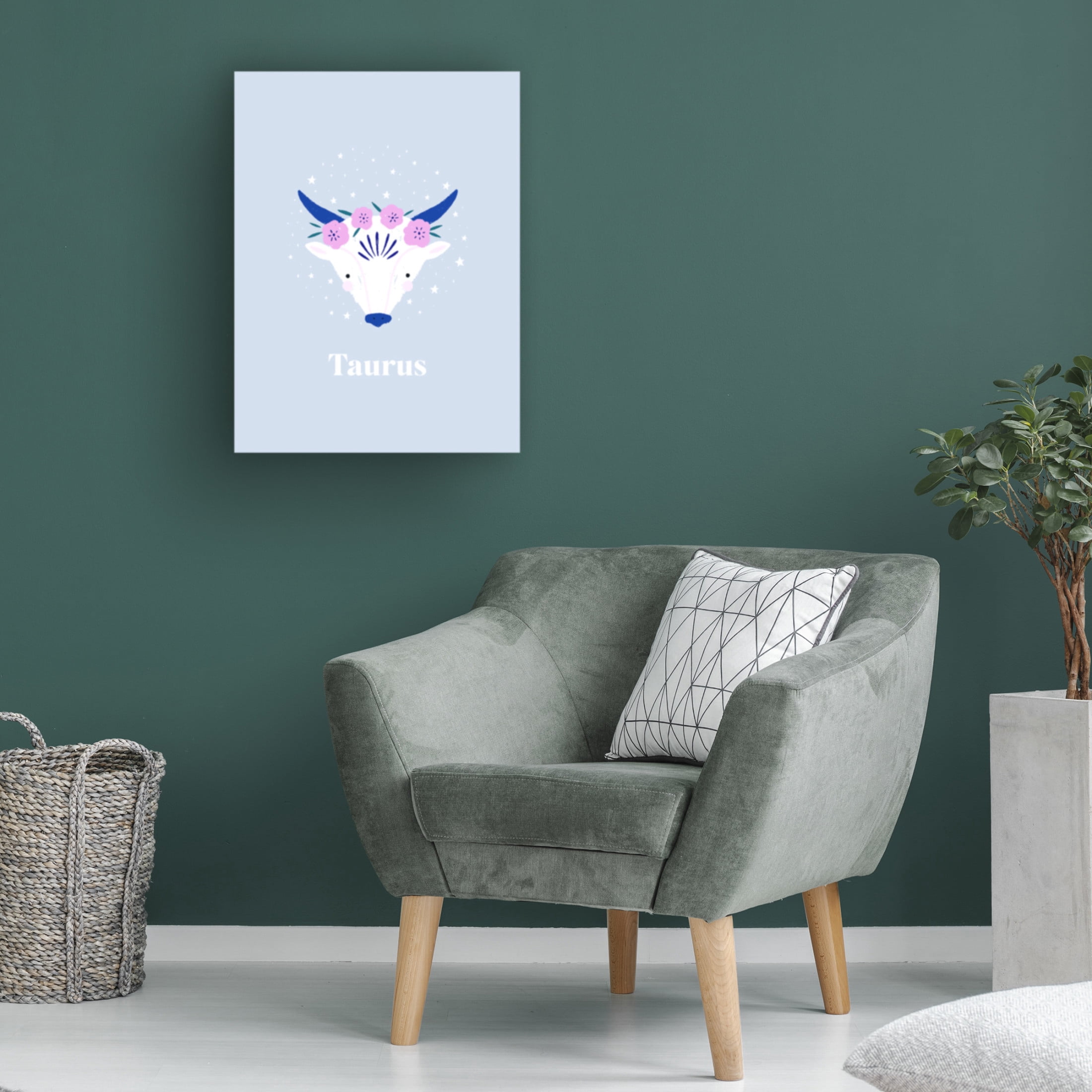 Trademark Fine Art Aislinn Simmonds  Taurus Canvas Wall Art