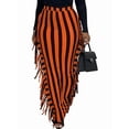thumbnail image 4 of Green Camo Print Side Fringe Maxi Skirt Casual Bodycon Fit, 4 of 28