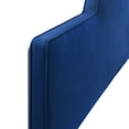 thumbnail image 3 of Pemberly Row Tête de Lit en Velours de Performance King/California King, Bleu Marine, 3 of 7