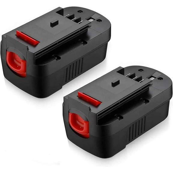 Powerexra 2-Pack 18 Volt 3700mAh Replacement Battery for Black & Decker HPB18, HPB18-OPE Firestorm A1718, FS18BX 18V Tools Batteries