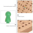 thumbnail image 3 of Juego de mesa de estrategia tradicional de damas de madera, rompecabezas clásico, juegos de mesa para familia, adultos, niños y personas mayores, 3 of 5