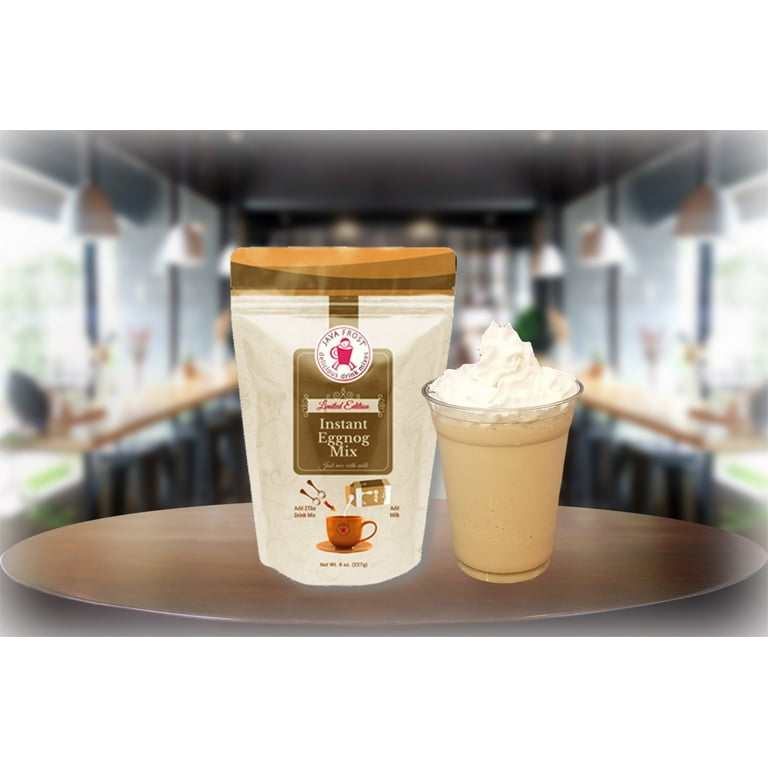 Java Frost Instant Eggnog Drink Mix, 8 oz, Creamy Holiday Latte or