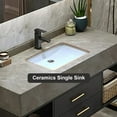 "Homary Single 40"" Black & Gray Bathroom Vanity with Sintered Stone ...