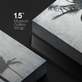 thumbnail image 4 of wall26 Canvas Print Wall Art Tropical Faded Blue Grunge Windy Palm Trees Nature Plants Digital Art Modern Art Rustic Dramatic Dark Duotone for Living Room, Bedroom, Office - 24"x36", 4 of 5