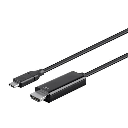 UPC: 0889028055793 | Monoprice USB C to HDMI 3.1 Cable – 6 Feet – Black | 5Gbps  4K@30Hz  Type C  Mirror or Expand you PC Display