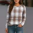 thumbnail image 6 of Stichou Sweatshirt for Women Crewneck Long Sleeve Shirts Lightweight Sweaters Fall Spring Clothes 2026 Pink L, 6 of 7