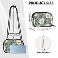 thumbnail image 4 of FORMRS Mini Crossbody Bag for Women Adjustable Rope Shoulder Casual Phone Purse, Sage Green Flower Pattern, 4 of 7