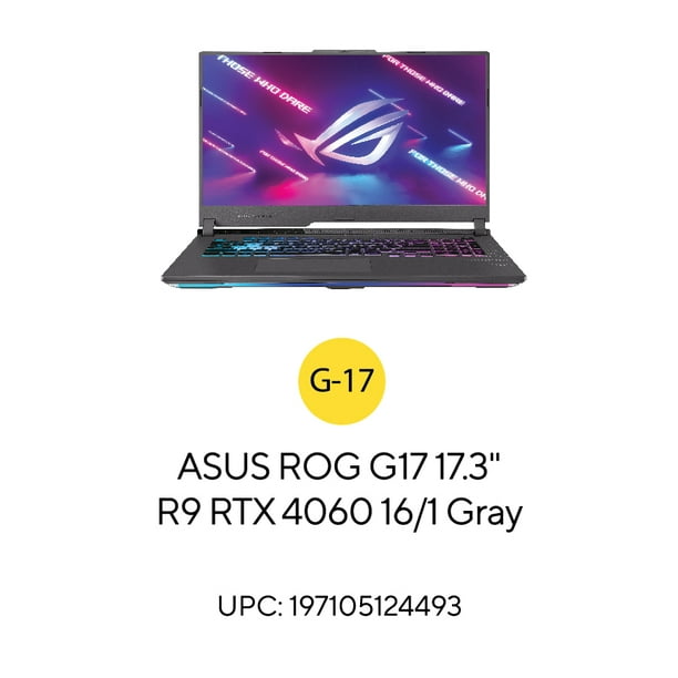 ASUS - 17.3型 RYZEN7/RX580/16GB/256GB＋1TB ASUS ROG STRIX AMD Gaming Laptop, Ryzen 7 1700, Radeon RX580