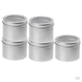 thumbnail image 1 of 40x Tarros de aluminio Bálsamo labial Bote 100ml Envase cosmético plateadas Visibles, 1 of 9