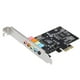 thumbnail image 1 of Tarjeta de sonido Irfora Tarjeta de expansión PCI-E Express 5.1 Sonido Tarjeta de sonido de 5 puertos Tarjeta de sonido envolvente estéreo para escritorio Negro Irfora Tarjeta de sonido, 1 of 5