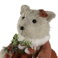 thumbnail image 6 of Northlight Woodland Girl Bear Holding Wreath Christmas Figure -  10", 6 of 7