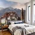 thumbnail image 2 of Wallpaper tibet sunset ancient chinese architectures Peel and Stick Wall Murals 100"H x 144"W Removable PVC Wall Paper Self-Adhesive Wall Paintings Art Decor for Bedroom Living Room, 2 of 7