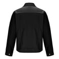 thumbnail image 6 of BiZtdJrK Shirt Jacket for Men Twill Casual Button Down Shirts Western Cowboy Work Shirt Lightweight Shacket with Pockets Black XL, 6 of 10