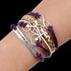 thumbnail image 4 of Pulsera tejida hecha a mano de múltiples capas para hombres y mujeres, brazalete de aleación unisex, joyería, 4 of 4