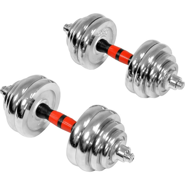 Mancuernas Cromadas Dumbbell Wish Mancuernas Ajustables Set De