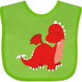 thumbnail image 3 of Inktastic Adorable Red Dragon Boys Baby Bib, 3 of 4