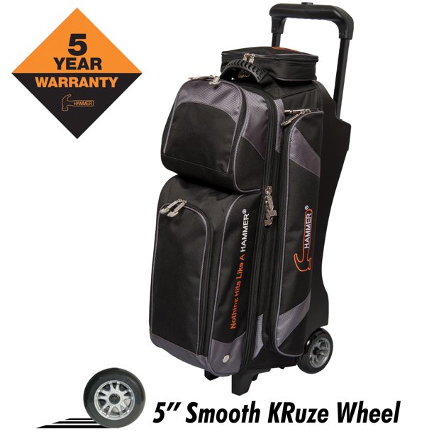 Hammer Premium Triple Ball Roller Bowing Bag Black/Carbon