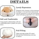 thumbnail image 3 of Animales de peluche de hámster de 9 pulgadas, juguete de hámster kawaii para niños, niñas, marrón, 3 of 4