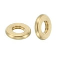 thumbnail image 4 of Uxcell M5x0.8 Brass Round Locknut 20 Pack Flat Wheel Ring Lock Nut Smooth Surface Decoration, 4 of 6