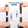 thumbnail image 4 of Air Pump Wine Opener: Stainless Steel Air Pressure Bottle Opener Cork Remover, 4 of 6