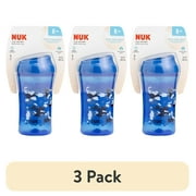 (3 pack) NUK Advanced Cup-like Rim Hard Spout Sippy Cup, 10 oz., 18+ Months, Unisex