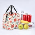 thumbnail image 2 of ZICANCN Insulated Lunch Bag for Women Men, Abstract Botanical Floral Motif Reusable Cute Lunch Bags for Picnic School Work Office, 2 of 8