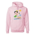 thumbnail image 1 of Wild Bobby, Betty Boop Island Girl Paradise Betty Boop Unisex Hoodie Sweatshirt, Light Pink, Large, 1 of 5