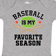 thumbnail image 4 of Inktastic Baseball Is My Favorite Season Boys or Girls Baby Bodysuit, 4 of 5