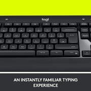 Logitech Advanced Combo Wireless Keyboard and Mouse, Black, Walmart Exclusive