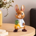 thumbnail image 3 of Easter Rabbit Resin Ornament,Easter Ornament Garden Statue Decoration,Simple Cute Resin Animal,Deluxe Resin Cake Topper,DIY Ornaments, 3 of 7