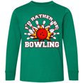 thumbnail image 3 of Inktastic I'd Rather Be Bowling Long Sleeve Youth T-Shirt, 3 of 5