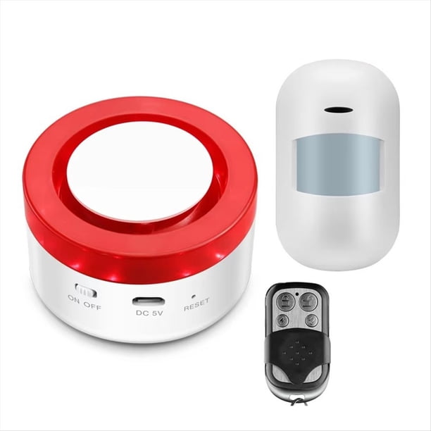 Kit de de Alarma de Seguridad para el Hogar Inteligente Tuya con WiFi, Alarma Antirrobo Inalámbrica, Sensor de Movimiento para Puertas y Ventanas.