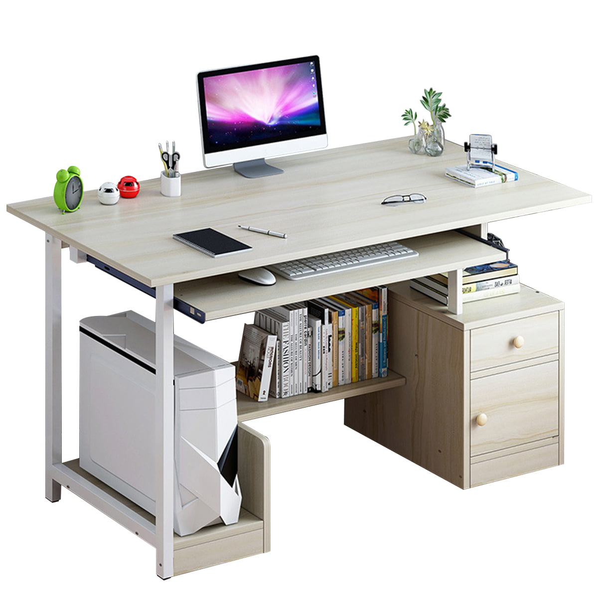 Computer Desk Table Workstation Office Student Laptop Study w/Shelf Drawer X74 