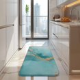 thumbnail image 4 of Blue Gold Marble Pattern Kitchen Rug Mat,Kitchen Runner Rugs Non Skid Washable,Decorative Kitchen Floor Mats for Kitchen,Sink,Laundry,17"x47.2", 4 of 7