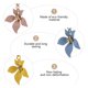 thumbnail image 4 of KAKOWELY 3 pares de pendientes de moda con diseño de flores estéreo, adornos de joyería para las orejas que combinan con todo., 4 of 4