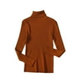 thumbnail image 4 of JIUKE Sweaters for Women Long Sleeve Turtlenecks Ribbed Knit Comfy Slim Fitted Basic Pullover Tops Size 1 Size, 4 of 5