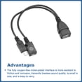 thumbnail image 4 of Uxcell 1 Pcs Micro USB to USB Adapter Micro USB to USB Female Adapter Black, 4 of 6