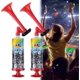 thumbnail image 1 of Pack of 2 Air Horns - Handheld Air Pressure Horns, Stadium Football Bugle & Sports Event Fanfare, 1 of 5