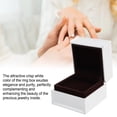 thumbnail image 3 of Caja De Regalo Para Anillos De Joyería, Caja Pequeña Blanca Para Anillos De Compromiso, 3 of 7