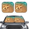 thumbnail image 2 of Gukieu Starfish And Seashell 1 Print Car Windshield Sun Visor, Foldable Anti-UV Car Sun Visor Suitable for Vans, Trucks Car Accessories-Large, 2 of 6