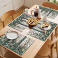 thumbnail image 5 of Vintage Window Flowering Placemats Set of 6, Green Floral Dragonflies Non-Slip Place Mats Washable Table Mats for Kitchen Dining Table Decorations Indoor/Outdoor, 5 of 9